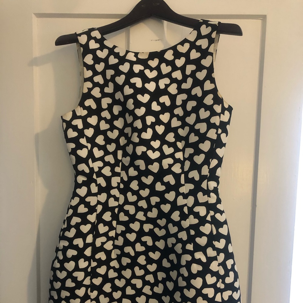Kate Spade 6 black and white heart dress